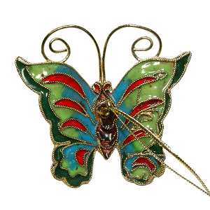 Schmetterling, Deko, Cloisonne Emaille, 0419